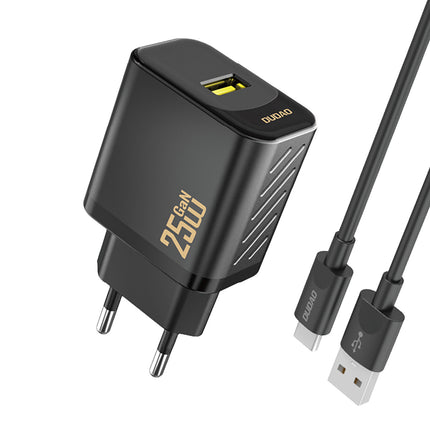 DUDAO GaN wall charger with USB-C cable 1m 65W - black – image 16