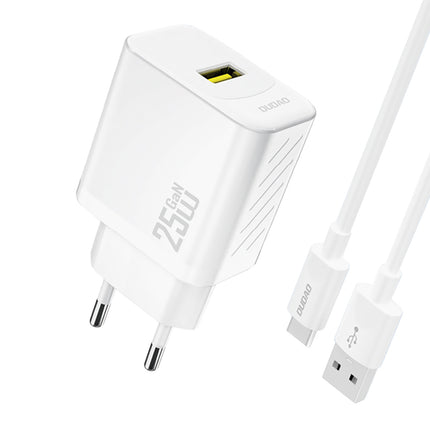 DUDAO GaN 30W USB-A - USB-C wall charger with USB-C cable - white – image 28