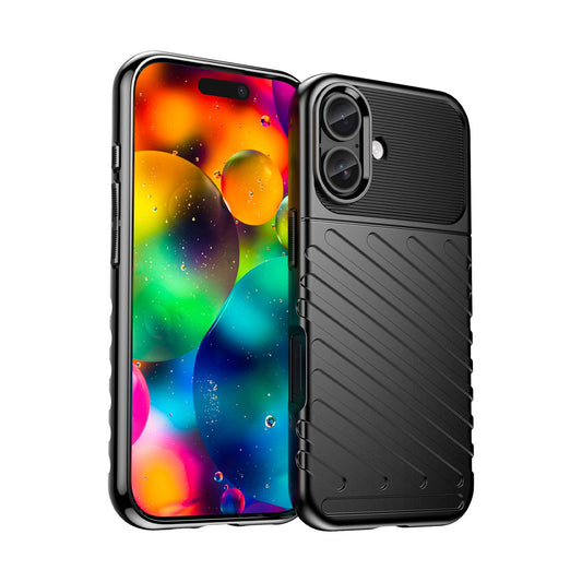 HURTEL Back cover case for iPhone 17 Thunder Case - black