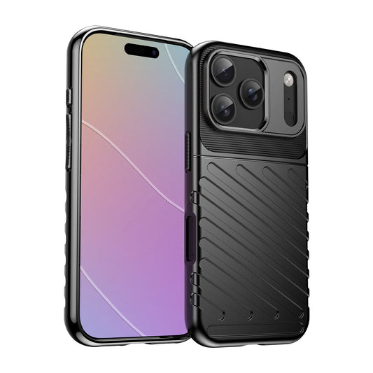 HURTEL Back cover case for iPhone 17 Pro Max Thunder Case - black