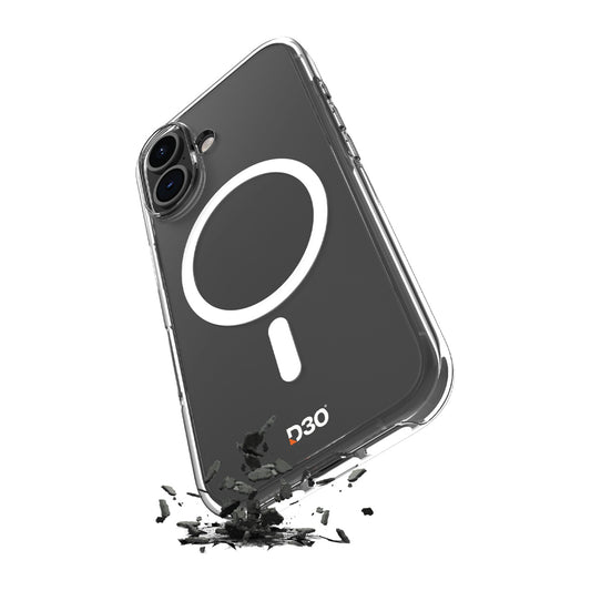 PURO Case cover for iPhone 17 TPU PC Impact Clear D3O MagSafe - transparent