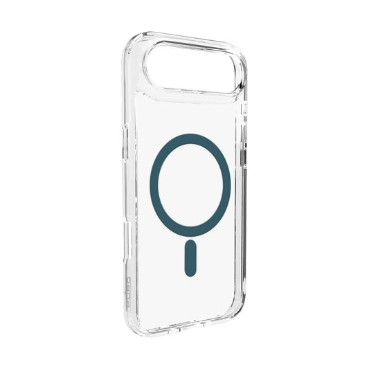 PURO Back case for iPhone 17 Air TPU PC Lite Mag MagSafe - transparent turquoise ring