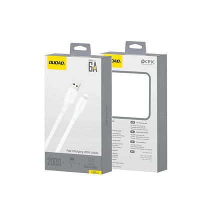 DUDAO USB-A - iPhone Lightning 6A cable 1.2m - white – image 2