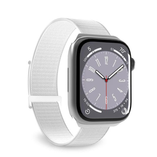 PURO Nylon strap for Apple Watch 42 44 45 49 mm Sport - white