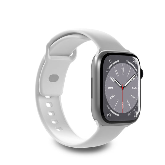 PURO Silicone strap for Apple Watch 42 44 45 49 mm Icon white - 2 pcs.