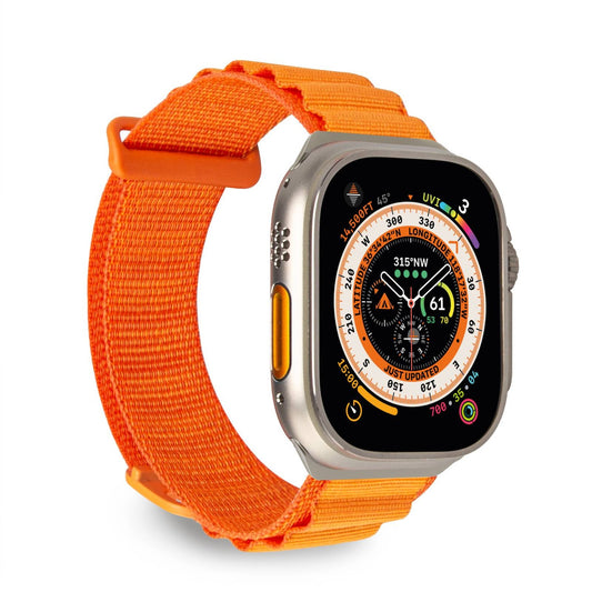 PURO Nylon strap for Apple Watch 42 44 45 49 mm Extreme - orange