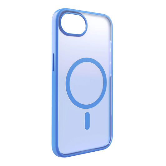PURO Gradient MagSafe silicone case for iPhone 16e - blue