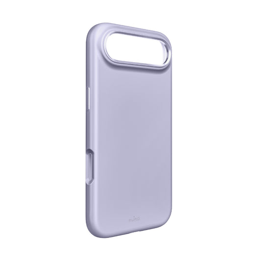 PURO Silicone case for iPhone 17 Air with camera protection with aluminum MagSafe buttons - lavender
