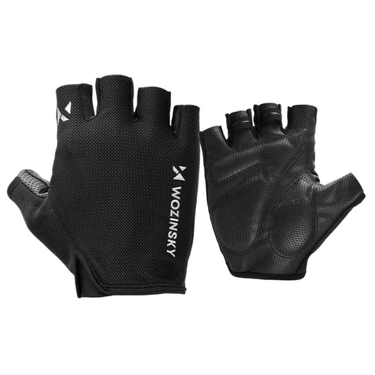 WOZINSKY Fingerless anti-slip cycling gloves, size XL - black