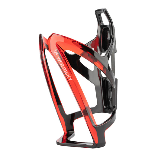 WOZINSKY Bicycle bottle holder basket - black and red