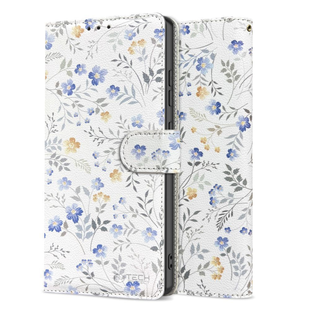 Tech-Protect Eco-leather closed case for Samsung Galaxy A26 5G / A17 4G / 5G Wallet - daisies with leaves – image 4