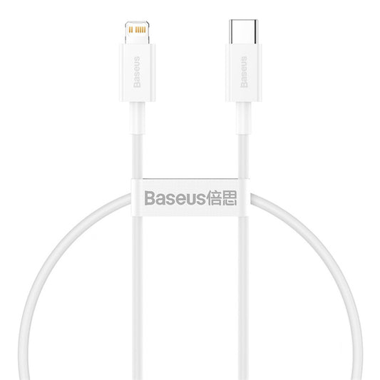 BASEUS USB-C cable - iPhone Lightning Superior Series 20W PD 25cm - white