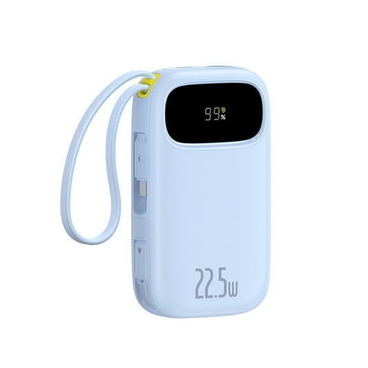 BASEUS Powerbank 20000mAh with display and built-in cables EnerFill FC31 22.5W - blue