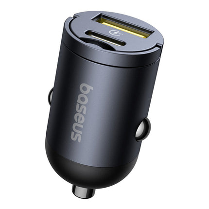 BASEUS USB-A USB-C 30W car charger - black – image 6