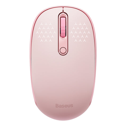 BASEUS Wireless mouse 3 communication modes 2.4GHz Bluetooth 3.0 5.0 F01B - pink