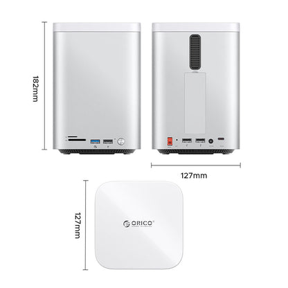 ORICO Docking station with bays for M.2 SATA hard drives up to 56TB - silver – image 2