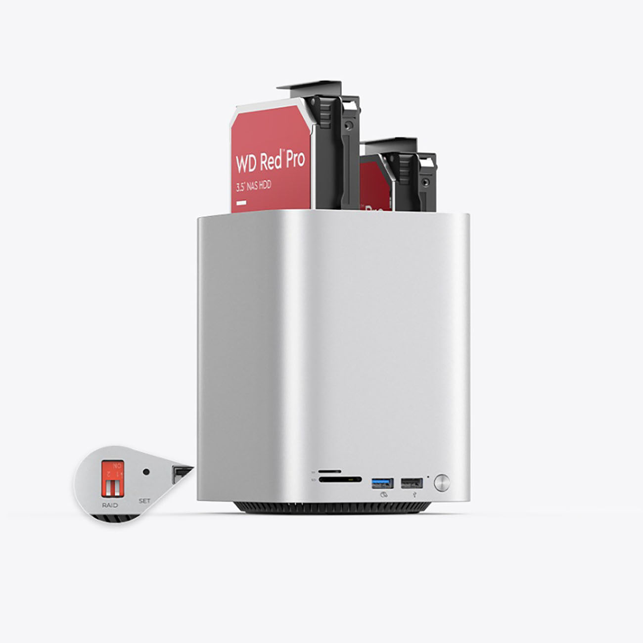 ORICO Docking station with bays for M.2 SATA hard drives up to 56TB - silver – image 5