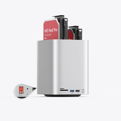 ORICO Docking station with bays for M.2 SATA hard drives up to 56TB - silver – image 5