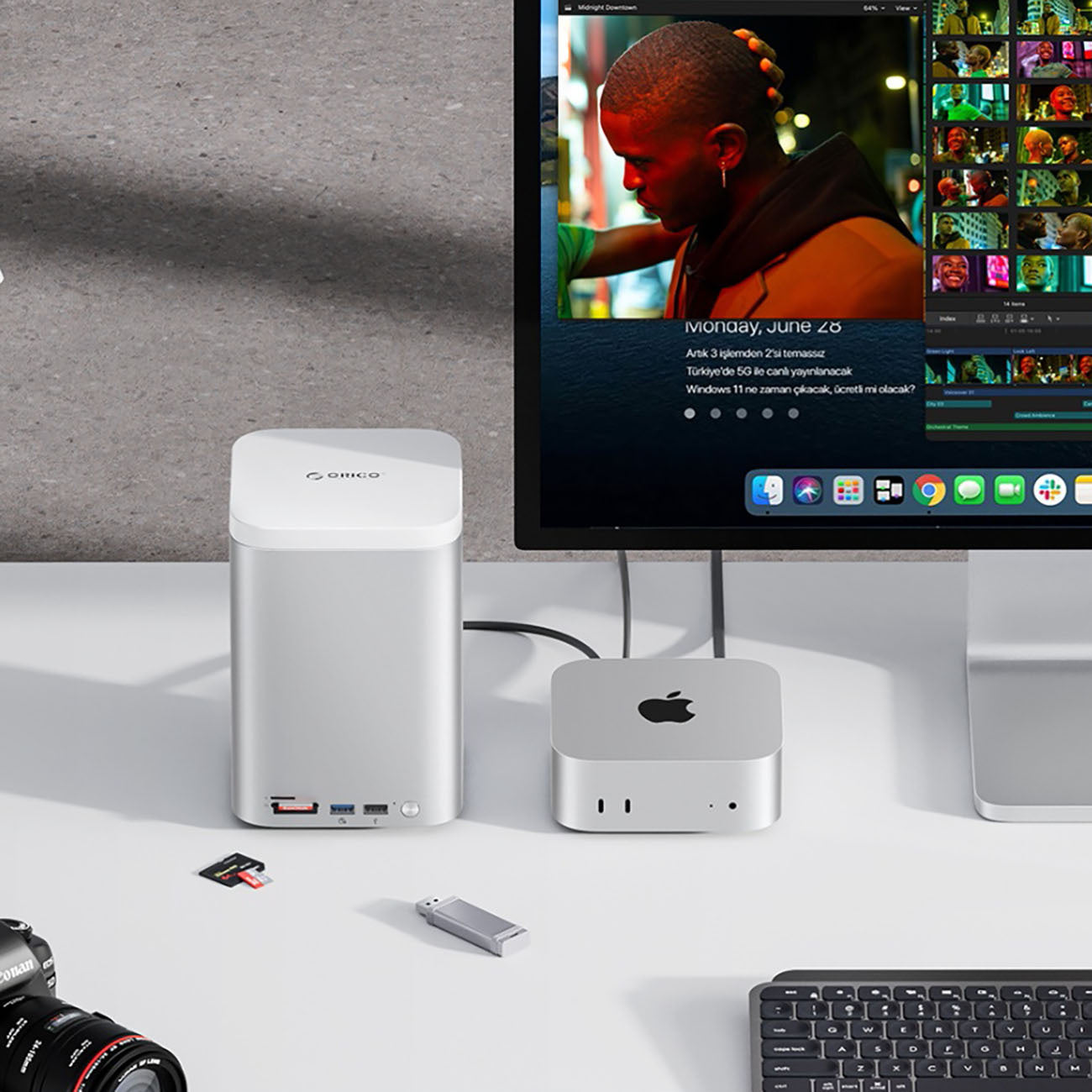 ORICO Docking station with bays for M.2 SATA hard drives up to 56TB - silver – image 7