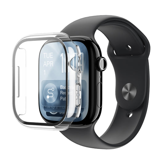 AmazingThing Protective glass with case for Apple Watch Series 11 46 mm Radix - transparent