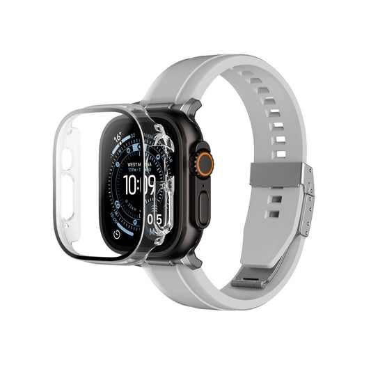 AmazingThing Protective glass with case for Apple Watch UItra 3 49 mm Radix - transparent