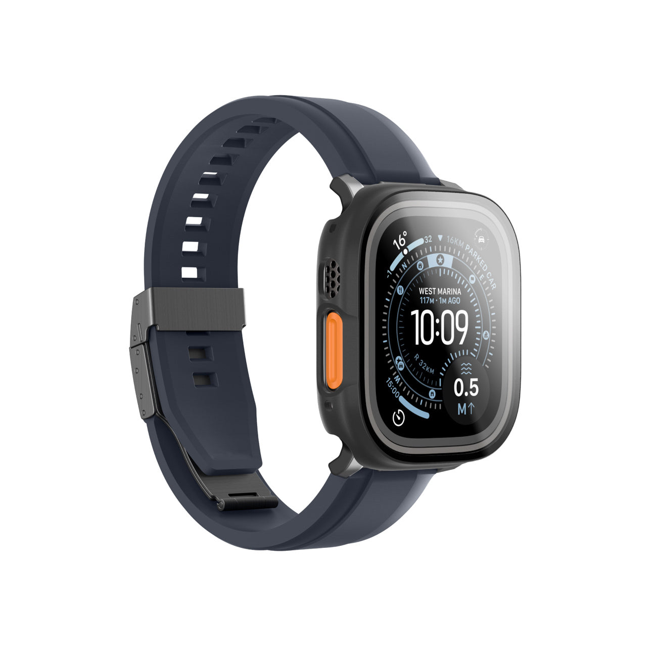 AmazingThing Protective glass with case for Apple Watch UItra 3 49 mm Radix - black – image 2