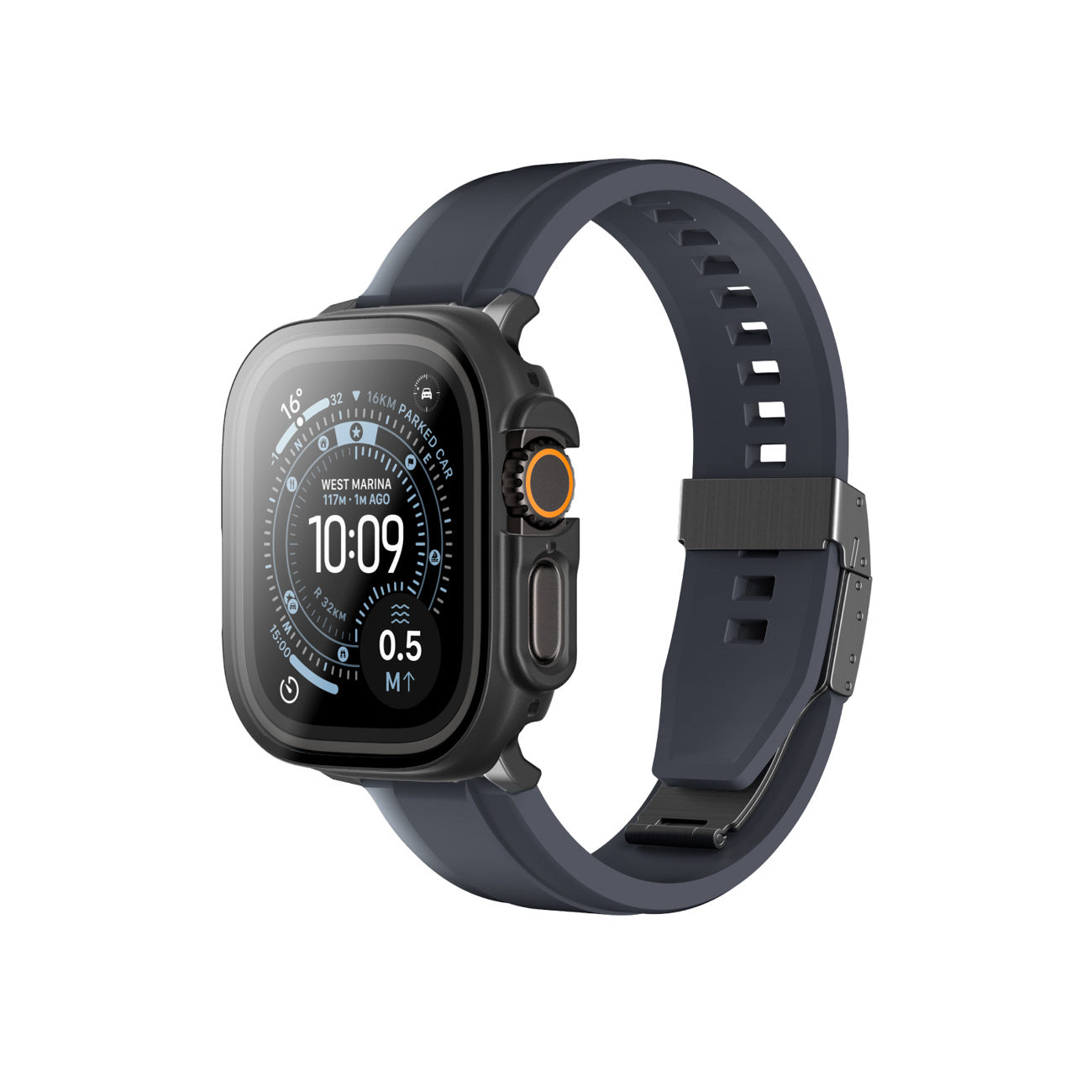 AmazingThing Protective glass with case for Apple Watch UItra 3 49 mm Radix - black – image 6