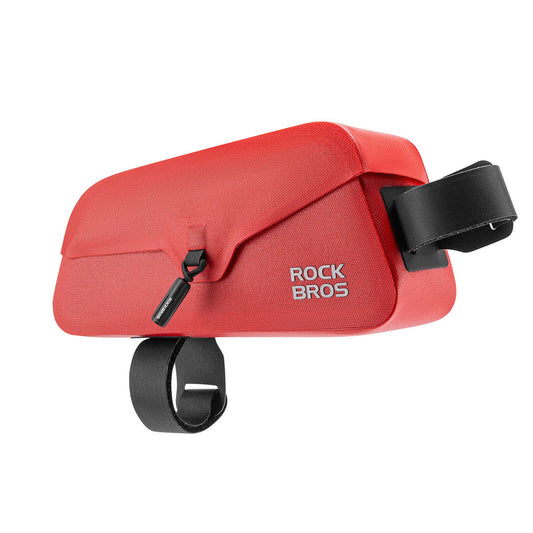 ROCKBROS Waterproof bicycle frame bag with magnetic closure 0.9L - red