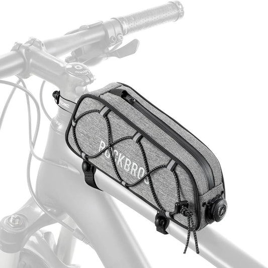 ROCKBROS Waterproof bicycle bag for the upper frame tube 0.7L - gray