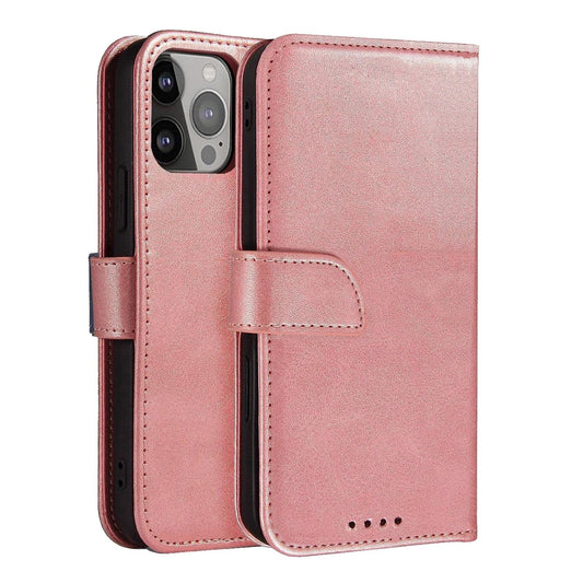 HURTEL Protective flip case for Samsung Galaxy S25 Ultra Magnet Case - pink
