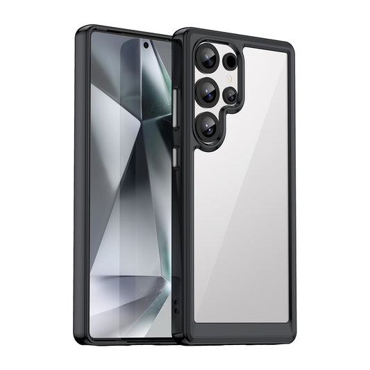 HURTEL Silicone case with gel frame for Samsung Galaxy S25 Ultra Outer Space Case - black