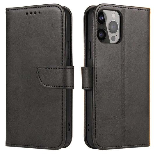 HURTEL Case with flap for Samsung Galaxy S24 FE Magnet Case - black