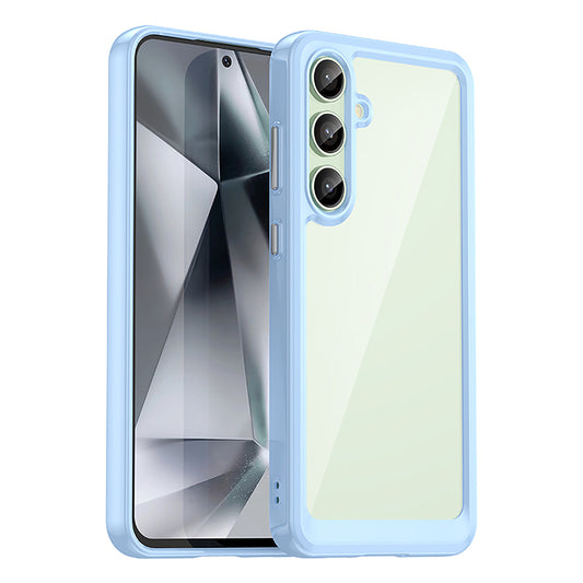 HURTEL Silicone case with gel frame for Samsung Galaxy S24 FE Outer Space Case - blue