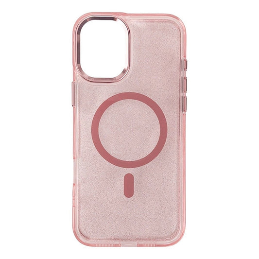 HURTEL Glitter Case MagSafe case for iPhone 16e - pink