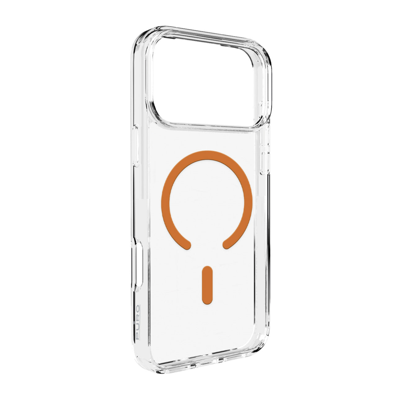 PURO Cover case for iPhone 17 Pro Max Lite Mag MagSafe - transparent orange ring
