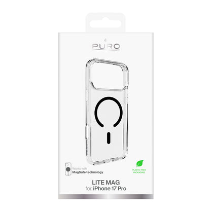 PURO Case cover for iPhone 17 Pro Lite Mag MagSafe - transparent black ring – image 2