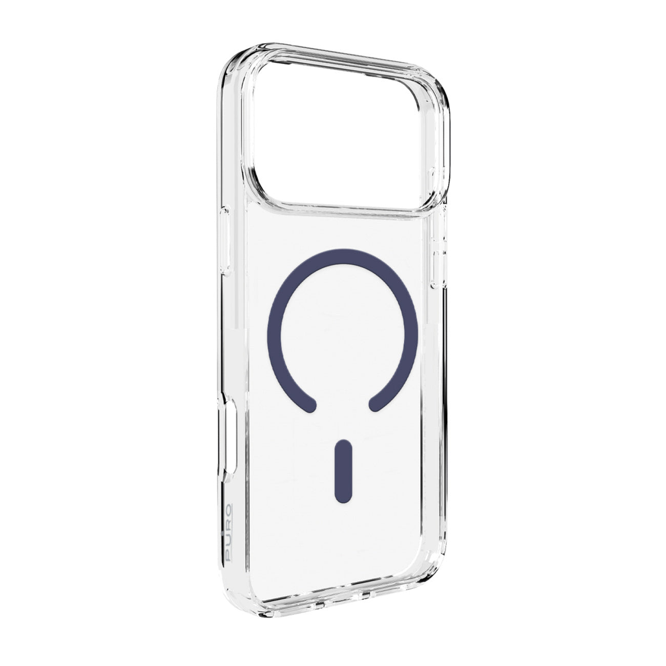 PURO Case cover for iPhone 17 Pro Lite Mag MagSafe - transparent blue ring
