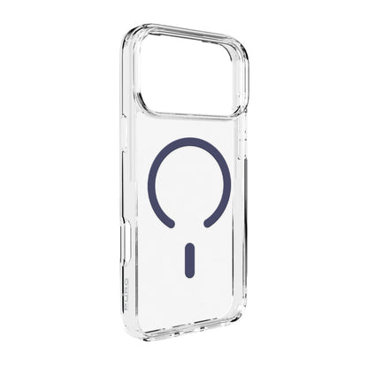 PURO Case cover for iPhone 17 Pro Lite Mag MagSafe - transparent blue ring