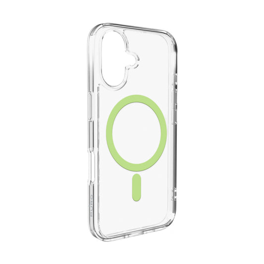 PURO Case cover for iPhone 17 Lite Mag MagSafe - transparent green ring