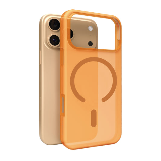 PURO Silicone case for iPhone 17 Pro Max Magsafe Daylight - translucent orange
