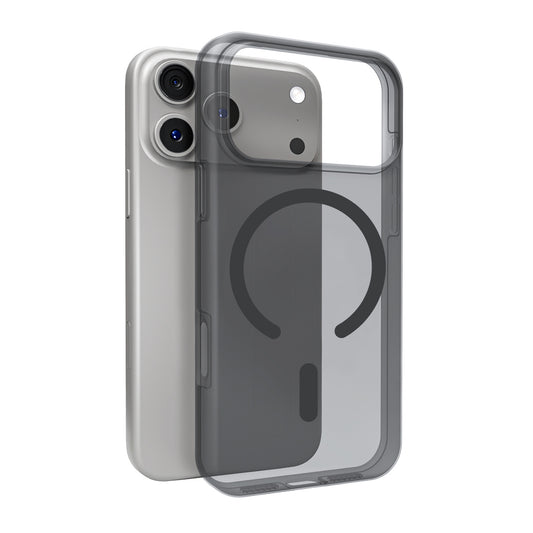 PURO Silicone case for iPhone 17 Pro Magsafe Daylight - translucent black