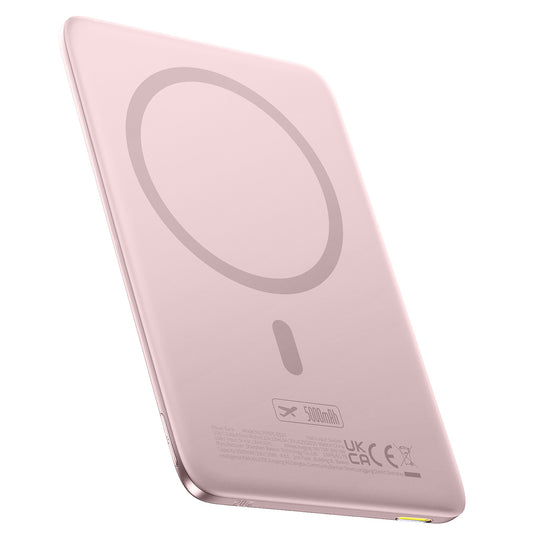 BASEUS Powerbank 5000mAh 20W Ultra-Slim with USB-C MagSafe cable 60W 30cm - pink