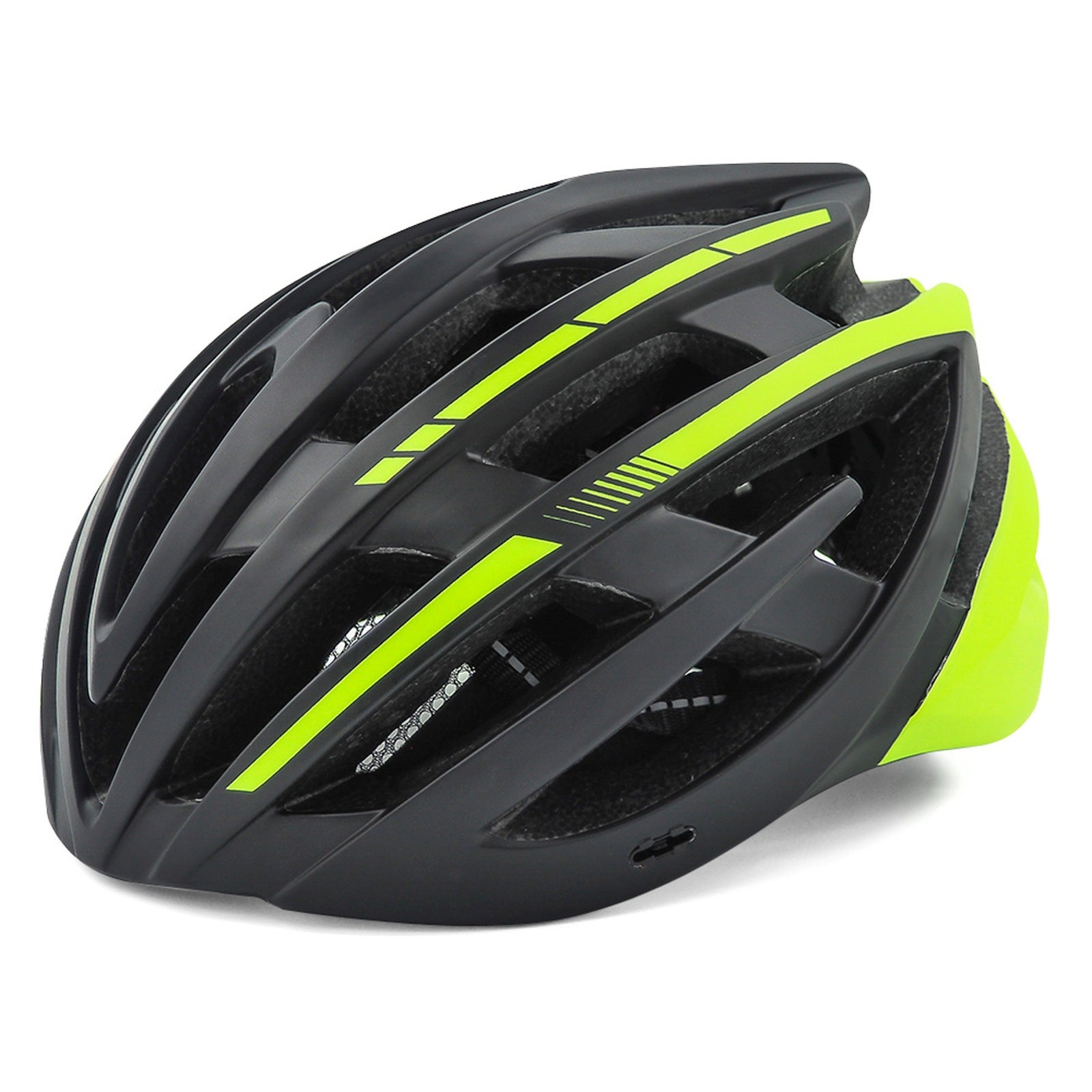 WOZINSKY MTB bicycle helmet with detachable visor and USB rear light 54-57 cm - black and yellow – image 2