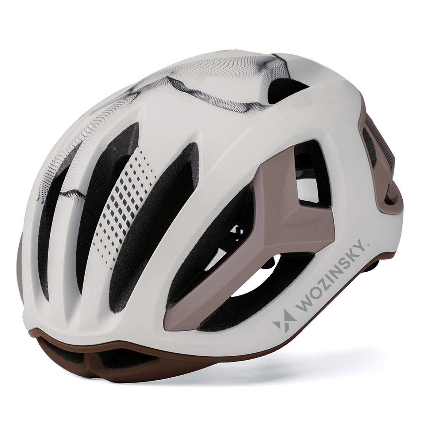WOZINSKY Ultralight road bicycle helmet 54-58 cm - taupe – image 2