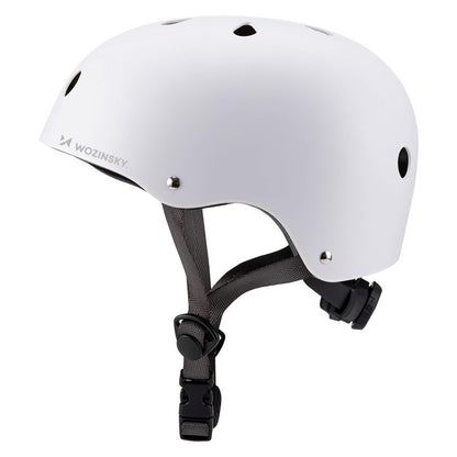 WOZINSKY Lightweight BMX scooter bicycle helmet 48-52 cm - white – image 2