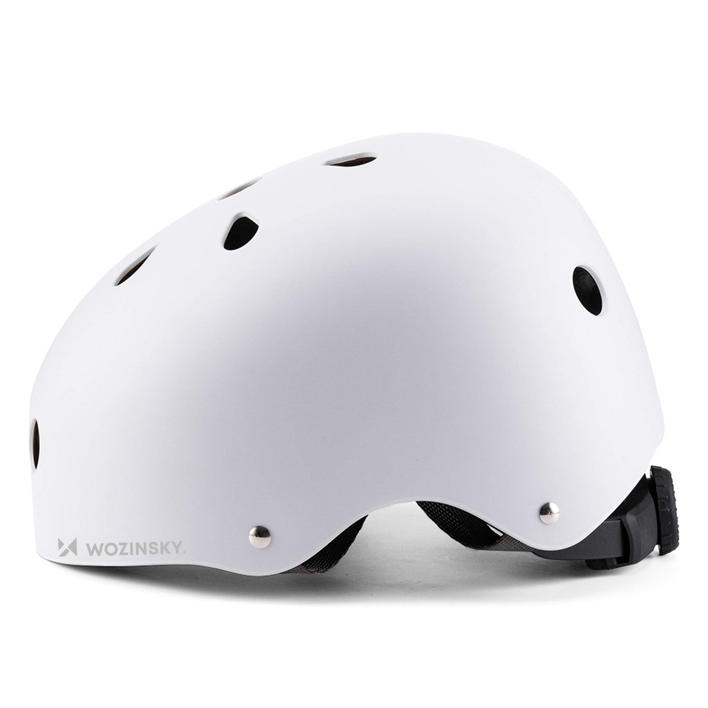 WOZINSKY Lightweight BMX scooter bicycle helmet 48-52 cm - white – image 3