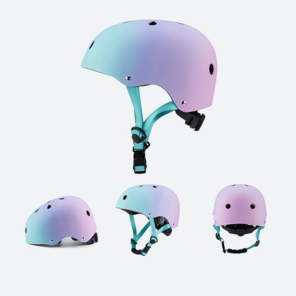 WOZINSKY BMX scooter bicycle helmet 48-52 cm - pink gradient – image 5