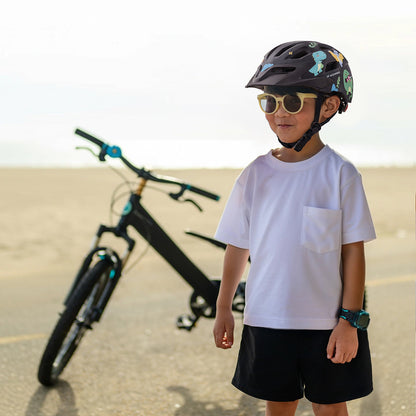 WOZINSKY Children's MTB bicycle helmet with detachable visor 48-52 cm - black – image 6