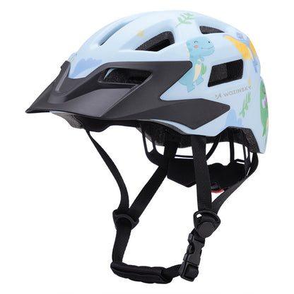WOZINSKY Children's MTB bicycle helmet with detachable visor 48-52 cm - light blue – image 7