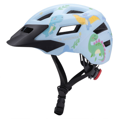 WOZINSKY Children's MTB bicycle helmet with detachable visor 48-52 cm - light blue – image 8